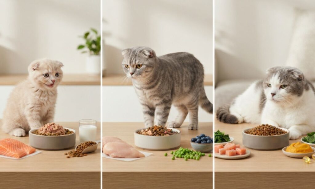 Feeding Scottish Folds by Life Stage