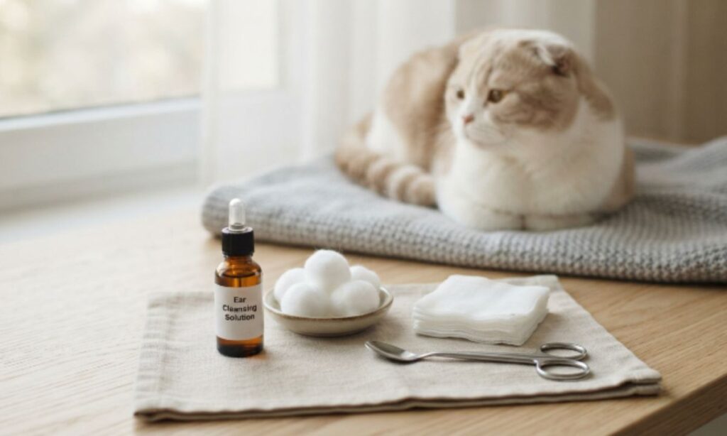 Vet-Approved Supplies for Cleaning Scottish Fold Ears at Home