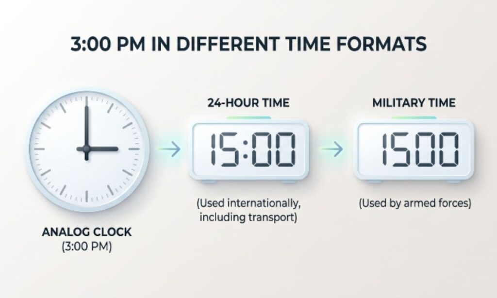 300 PM in 24-Hour and Military Time