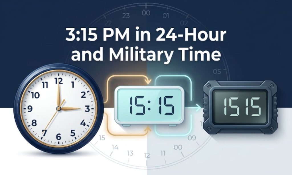 315 PM in 24-Hour and Military Time