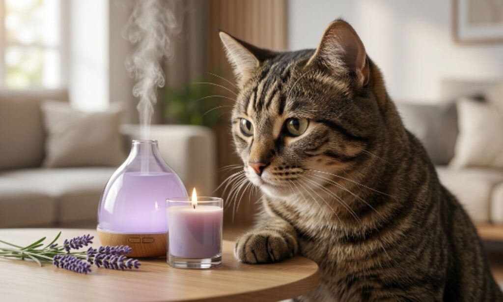 Are Lavender Diffusers and Candles Safe Around Cats?