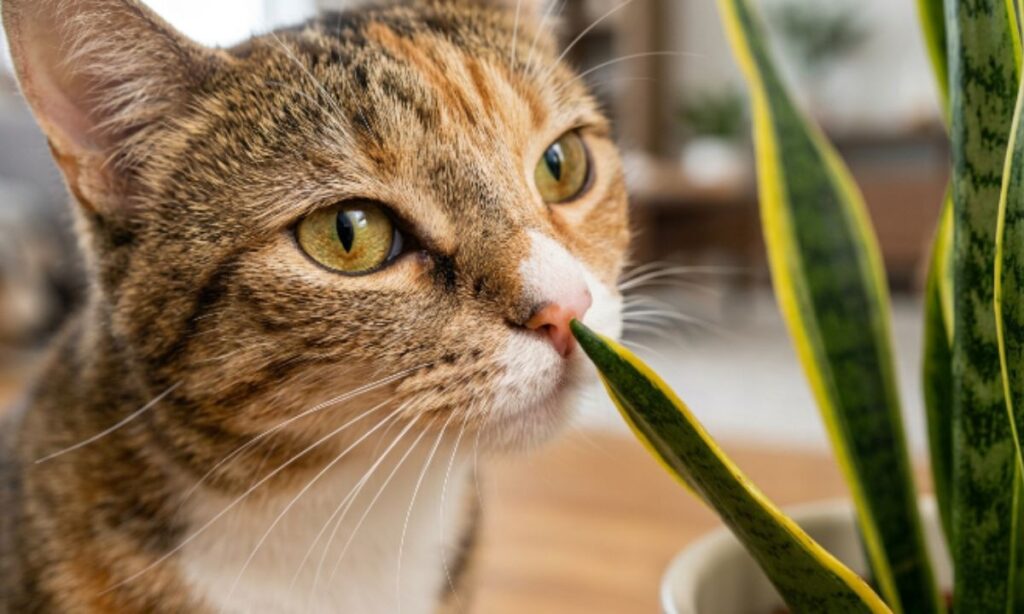 Does Smelling a Snake Plant Harm Cats?