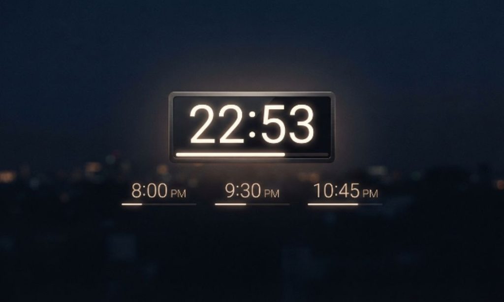 Examples of Time Remaining Until 11 PM