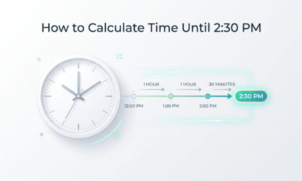 How to Calculate Time Until 2:30 PM Manually