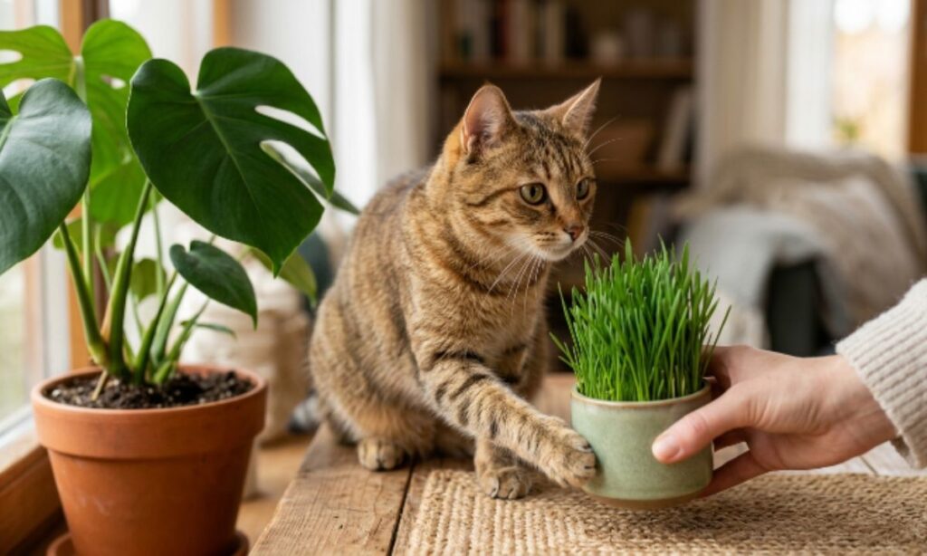 How to Stop Cats From Chewing Houseplants