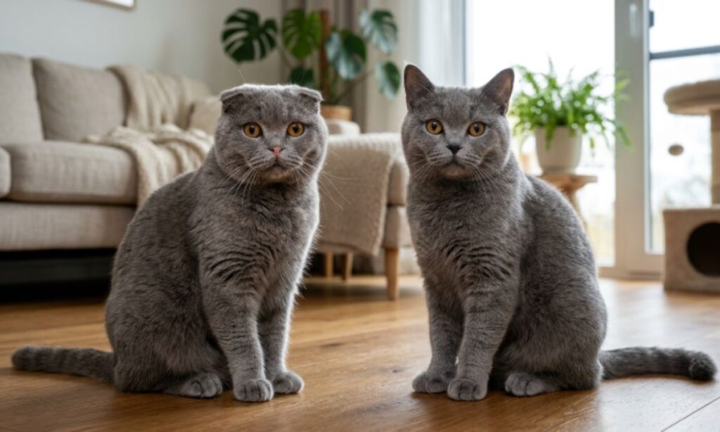 Scottish Fold vs. Scottish Straight Key Differences