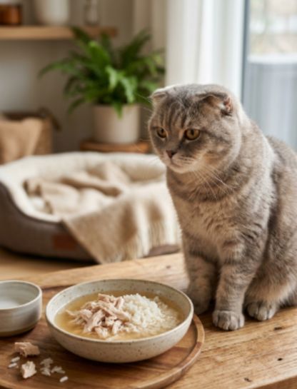 Senior Chicken and Rice Water Bowl
