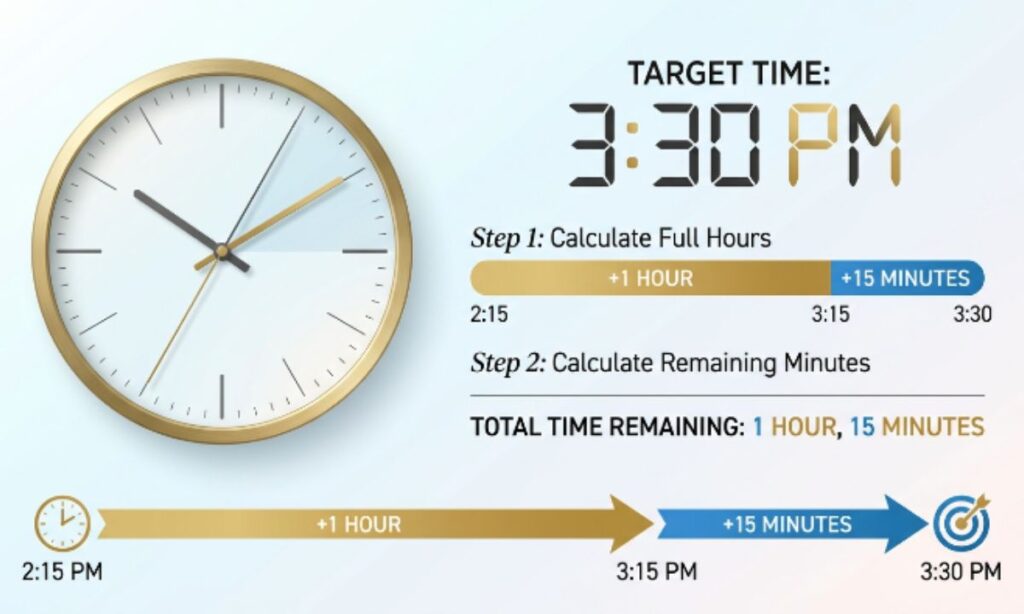 Time Until 330 PM Worked Calculation Example