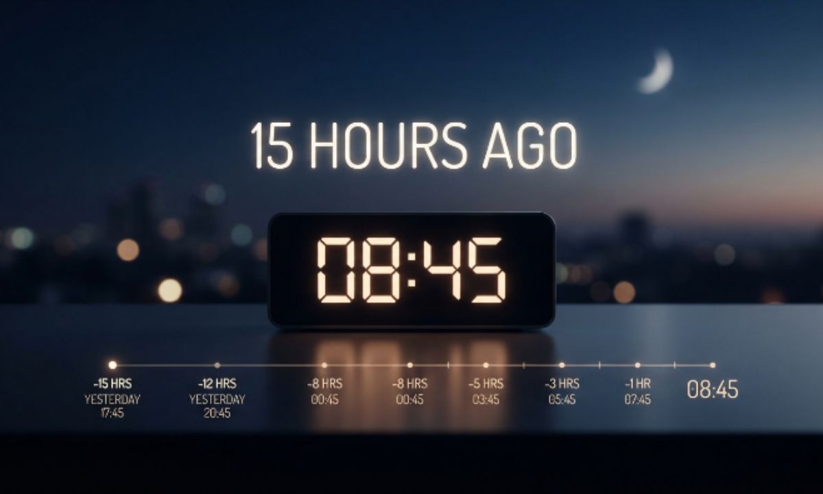 What Time Was It 15 Hours Ago Here How to Find Out