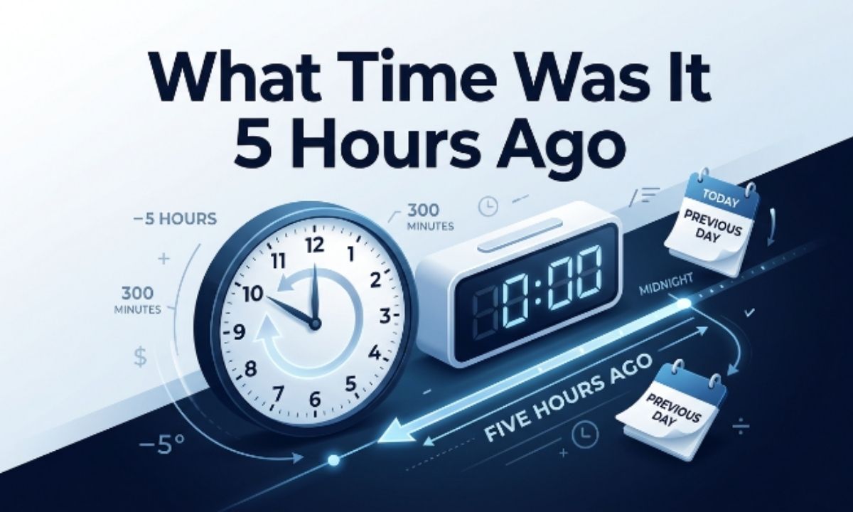 What Time Was It 5 Hours Ago? A Simple Way to Find Out What Time Was It 5 Hours Ago A Simple Way to Find Out