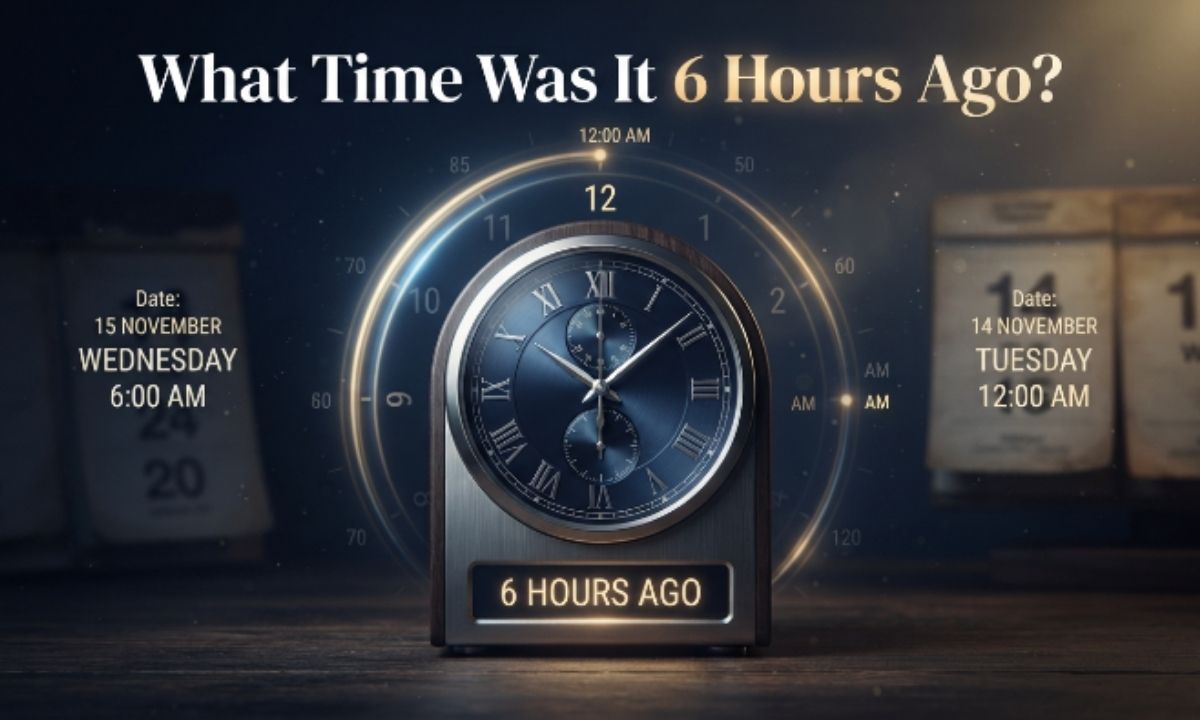What Time Was It 6 Hours Ago Quick Answer and Easy Formula