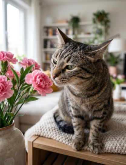Why Carnations Bother Cats