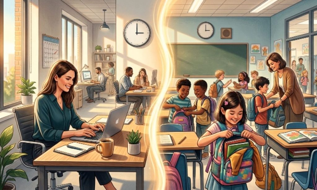 3 PM in the Workday and School Day