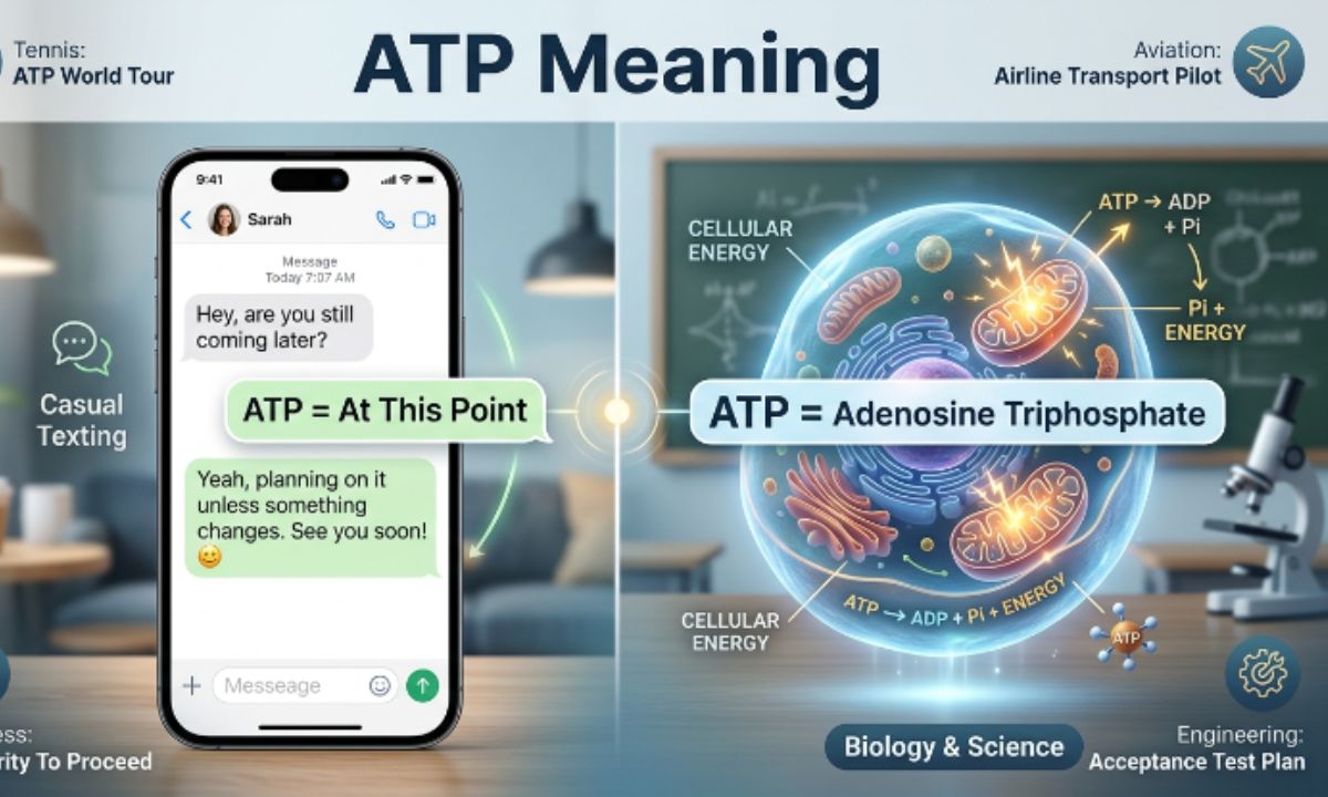 ATP Meaning What Does ATP Stand For in Text, Biology, and Tennis