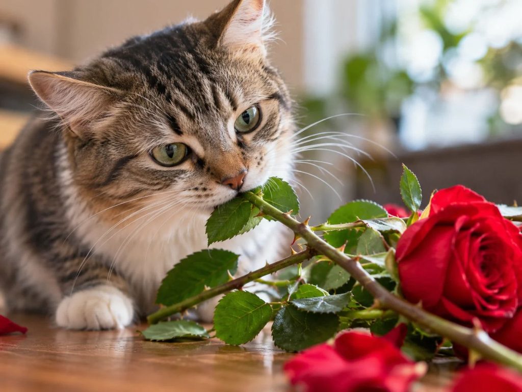 Can Cats Eat Rose Leaves and Stems_