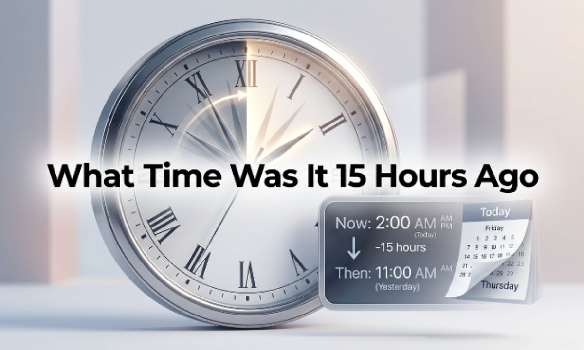 What Time Was It 15 Hours Ago A Simple Way to Find Ou